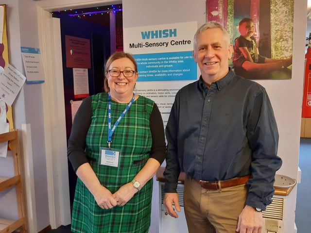 WHISH project manager Yvonne Harrison and chair of trustees Tony Walker. LDRS/Numminen
