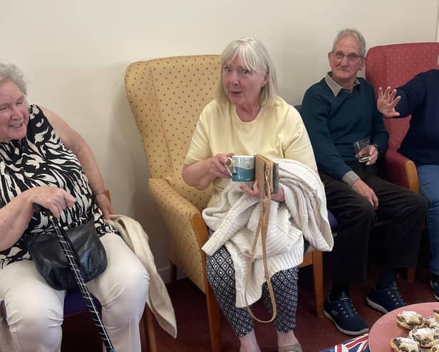 VE Day anniversary marked by Marton Court and Sutcliffe Court residents in Whitby.