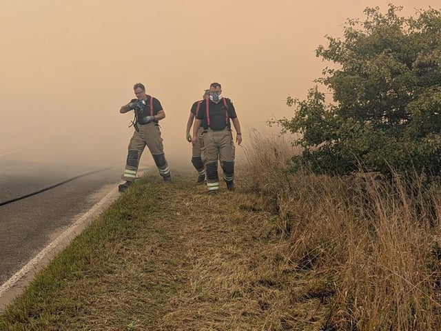 Fire services from across the country are working together to contain the blaze.
