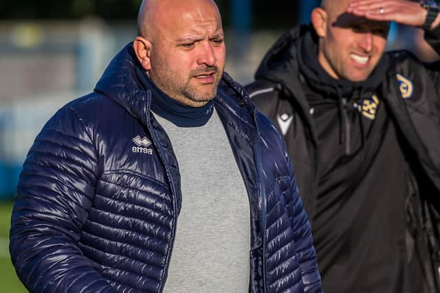 Whitby Town manager Nathan Haslam