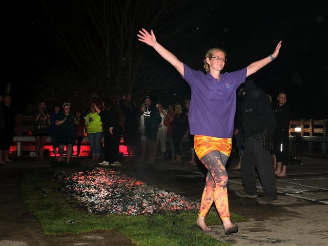 The perfect fire walk outfit