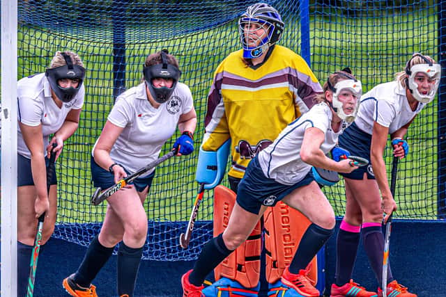 Whitby defend a corner.