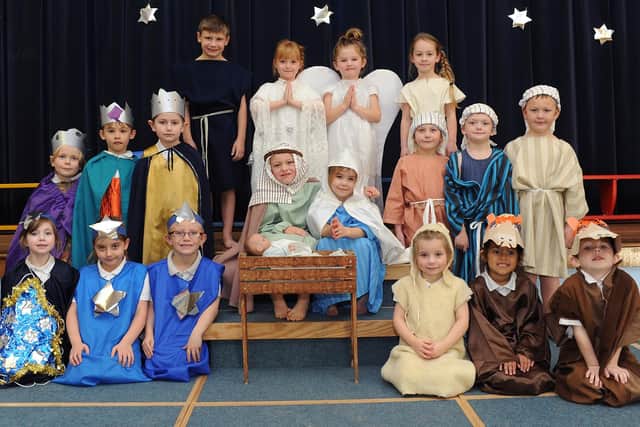 Hilderthorpe School's Nativity Play rehearsal in 2014. (NBFP PA1450-12a)