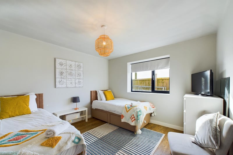 Another of the four bedrooms.
