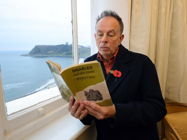 Dr Paul Elsam in Wilfred Owen's room
