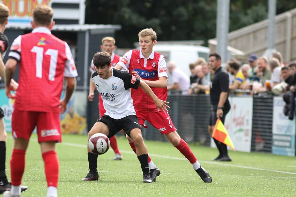 Nick Hutton, pictured in action for Scarborough Athletic last season, was set to make his debut against Cleethorpes last weekend.