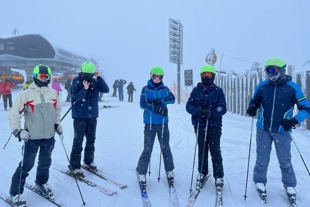 The Eskdale School ski trip to Austria, ready for the slopes.