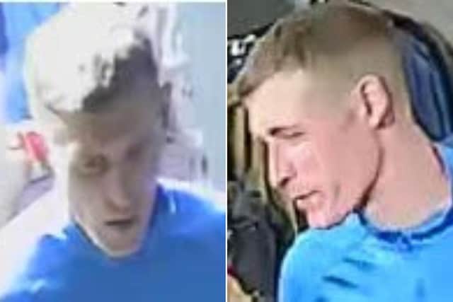 North Yorkshire Police have issued these CCTV images of a person they would like to speak to following a theft in Whitby on May 26.