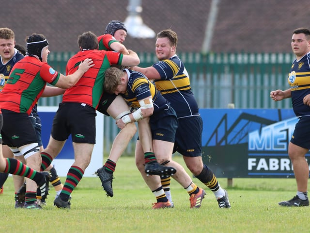 Bridlington and Dronfield battle it out.