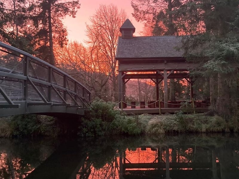 Gorgeous sky makes for memorable wedding pictures.