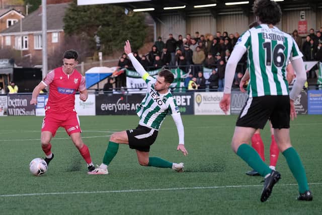 Lewis Maloney's free-kick put Boro ahead at Kettering Town