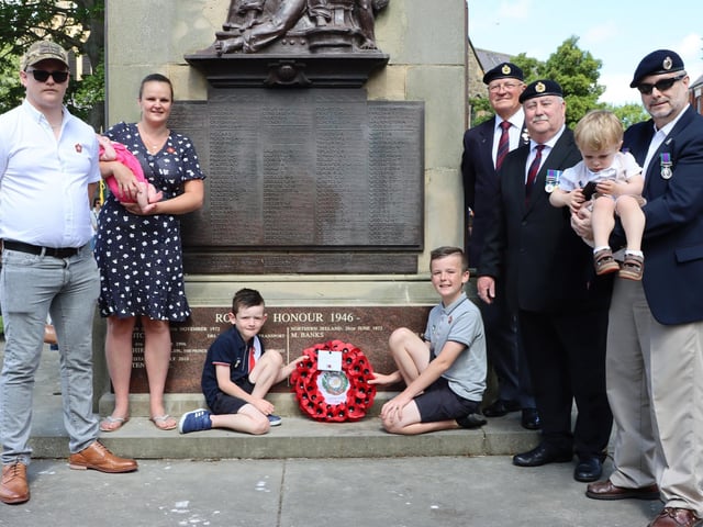 The sun was shining throughout the day and a number of families joined in with the celebrations.