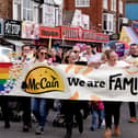 McCain walking in Scarborough’s first pride parade in 2023 - Image: Richard Ponter