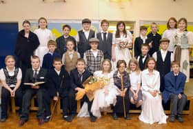Flamborough School's cast of David Copperfield in 2003. (PA0351-4a)