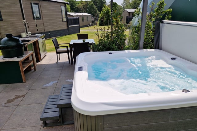 The 'Love Dome' has its own private hot tub
