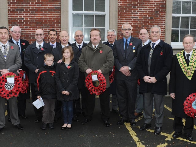 The Remembrance Service at Bridlington War Memorial in 2010. PA1045-23e