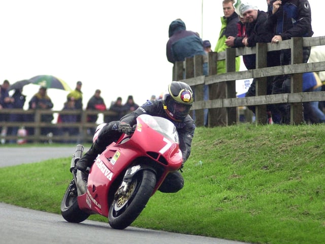 Racing at Oliver's Mount in 2010.