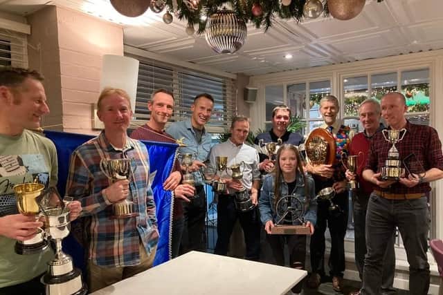Scarborough Paragon Cycling Club's top performers line up at the awards night