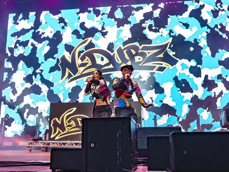 N-Dubz on stage at the OAT.