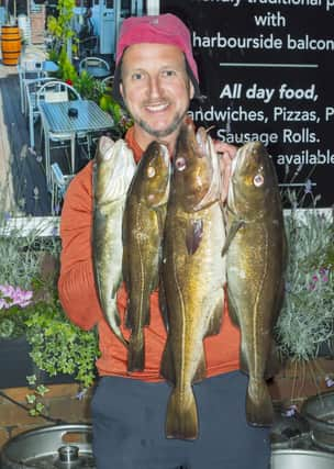 Davey Turnbull with Sunday's Heaviest Bag of Fish 17 lb 00½ oz. PHOTO BY PETER HORBURY