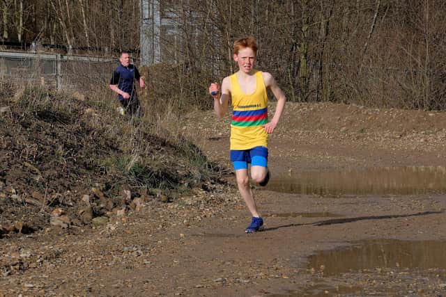Scarborough Athletic Club’s Ben Guthrie stars at county schools cross country championship pic Richard Ponter