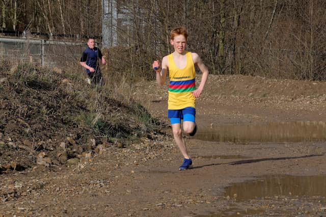 Scarborough Athletic Club’s Ben Guthrie stars at county schools cross country championship pic Richard Ponter