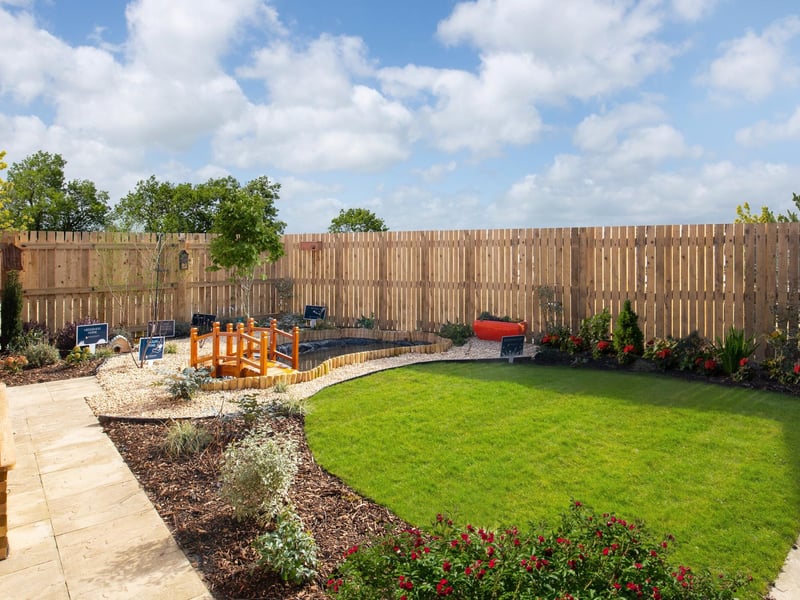 Garden at one of the St John's View homes