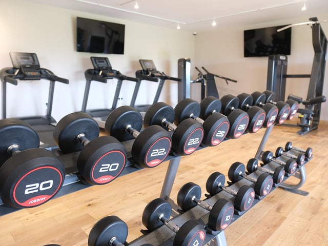 Inside the gym. photo: Richard Ponter