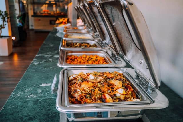 Food provided by caterers