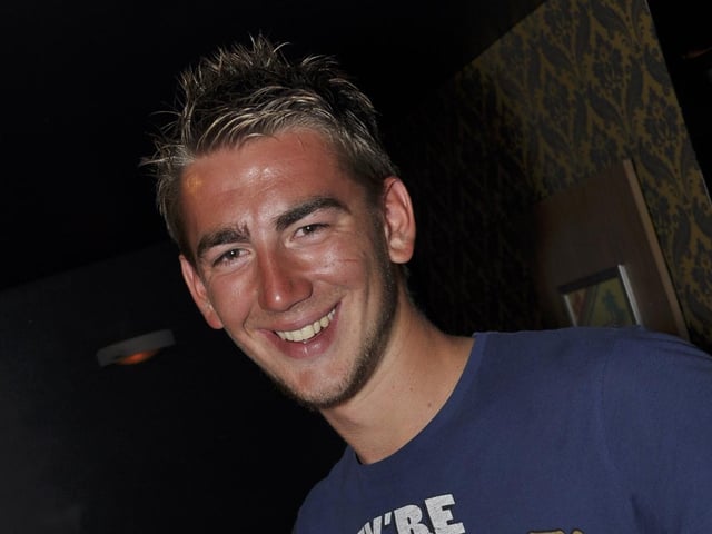 Tom loving his night out!
