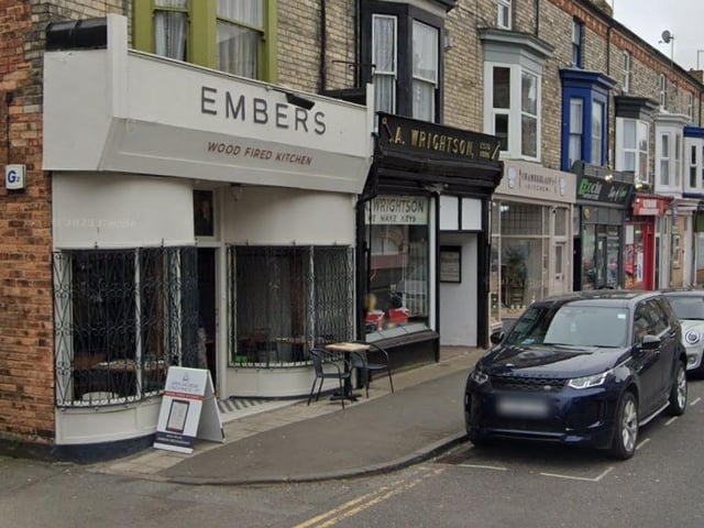 Embers is located on Victoria Road, Scarborough. One Google review said: "Enjoyed the most amazing meal at Embers. It's a compact venue but certainly packs a punch in terms of flavour. Generous portions to the point that there was, sadly, no room for dessert! Even the water was served beautifully, with fruit, herbs and cucumber in the bottle. Friendly and attentive service too. Highly recommended."