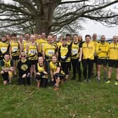 Bridlington Road Runners members line up at the East Yorkshire Cross Country League fixture at Beverley Westwood.