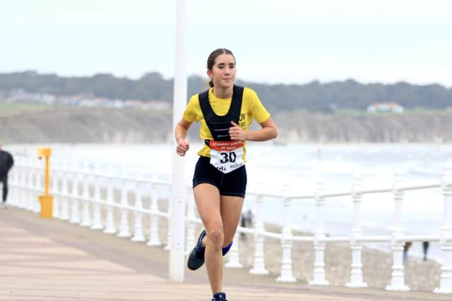 Brid Road Runner Annabelle Miller came fourth in the Sewerby Sprint.