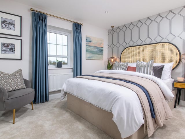 One of the four bedrooms of the Kirkdale home.