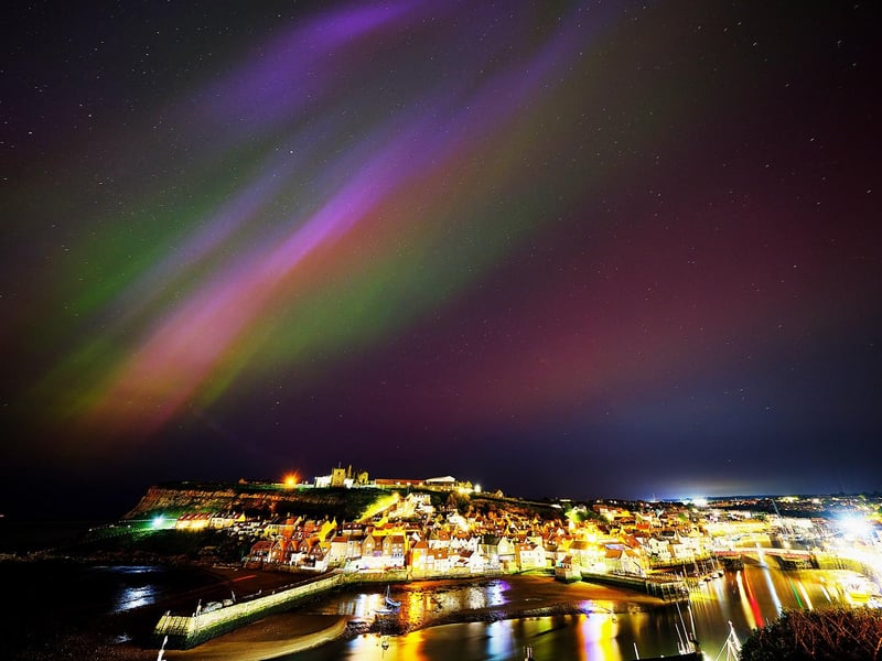 The Northern Lights over Whitby.picture: Paul Armstrong (The Artistic Lens).