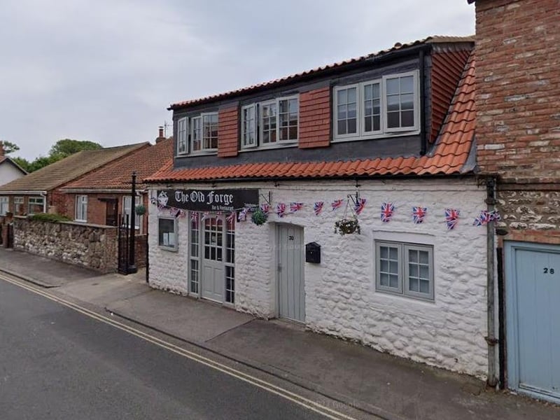 The Old Forge Restaurant is located on Main Street, Sewerby. One Tripadvisor review said "Simply it is the most consistent eatery in the area. Always excellent service, mine host is spot on and the food is fantastic. No more words required."