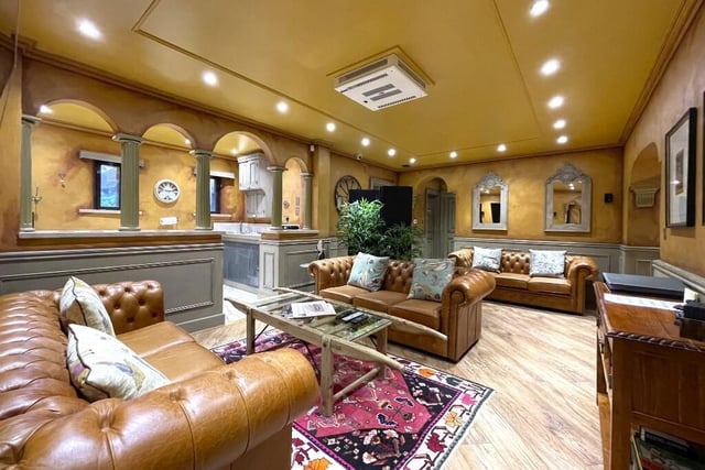 The reception lounge within the leisure suite.