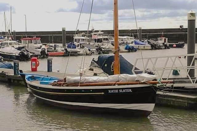 The restored scaffie yawl Katie Slater. Photo: Paul L Arro