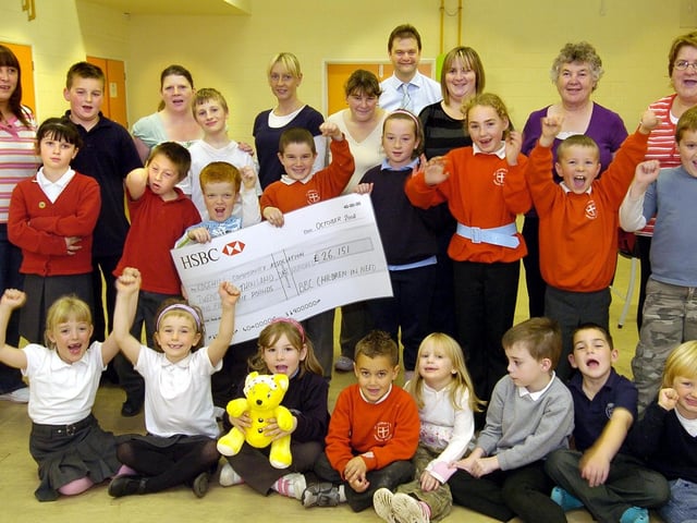 The Butterfly Centre at Falsgrave Community Centre has received a cash boost from Children in Need. Centre manager, Phil Armitage, is pictured along with fellow staff members and children.