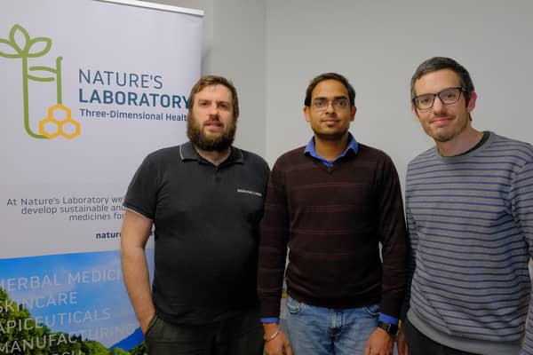 Tom Cull, Shankar Katekhaye and Jack Barber, Directors of Nature’s Laboratory Limited.