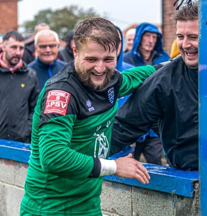 Even Shane Bland's heroics could not stop Whitby Town from slipping to a 1-0 loss on the road at Worksop Town. PHOTO BY BRIAN MURFIELD
