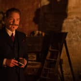 Kenneth Branagh plays Hercule Poirot in A Haunting in Venice which opens at the Hollywood Plaza on Friday September 15