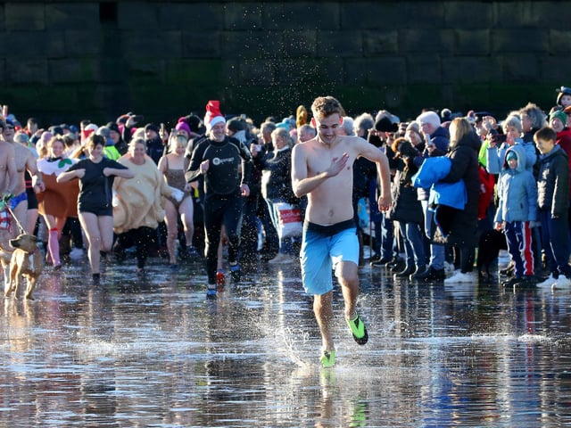 Dippers head to the freezing cold sea.