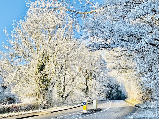 Freezing fog makes for a sea of white.
picture: Carey Bilton.
