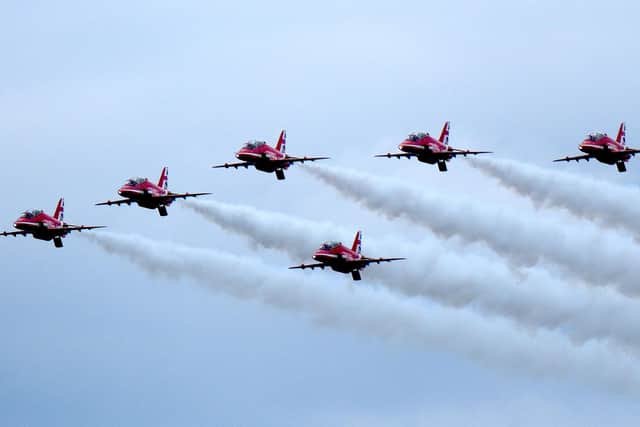 Whitby Regatta - The Red Arrows in action.
picture: Richard Ponter