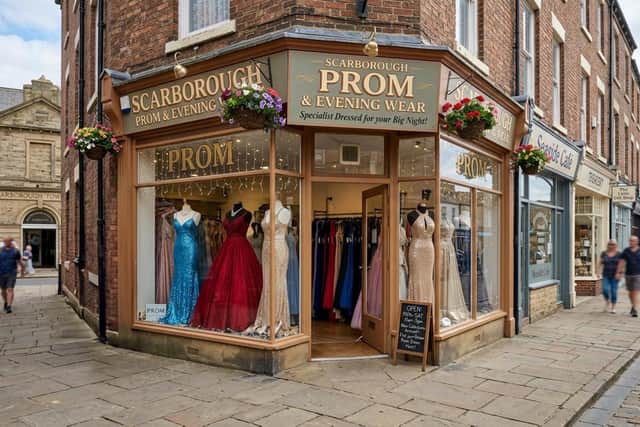 An example image of shops in Scarborough generated by trading standards officers using artificial intelligence to show how easy they are to create. Such images are being used to convince online shoppers that retailers are genuine when in fact they are often fake.