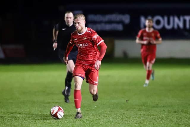 Bridlington Town slipped to a 1-0 home loss against Grimsby Borough on Tuesday. Photo by TCF Photography