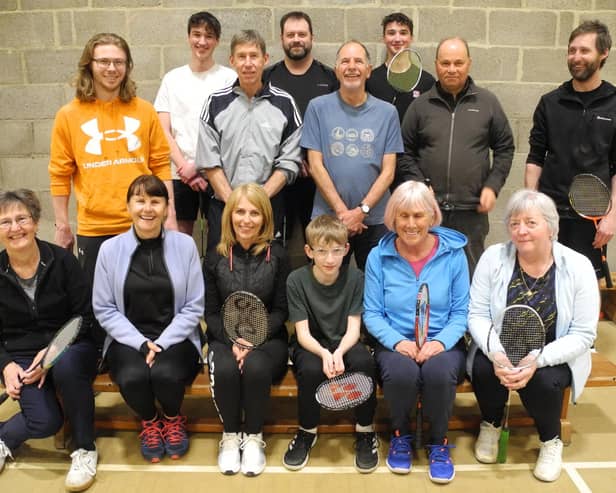 Members of Whitby Badminton Club.
