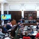 Coun Rich Maw asks About peace in the Middle East at a full meeting of North Yorkshire Council.