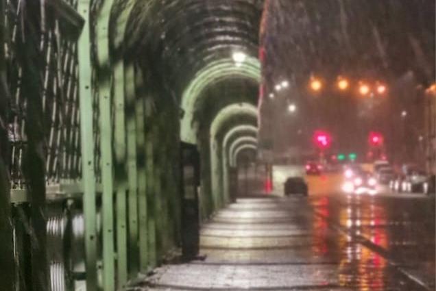 Valley Bridge in Scarborough at 11pm last night.